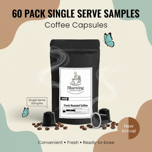 60 Pack Single Serve Coffee Capsules Bluewing Roasters